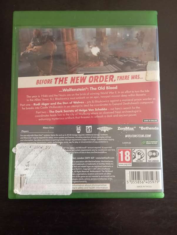 Wolfenstein: The Old Blood for Xbox One